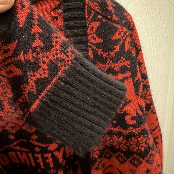 Harry Potter Gryffindor Fair Isle Flyaway Cardigan Sweater Plus Size 2X - Picture 9 of 10